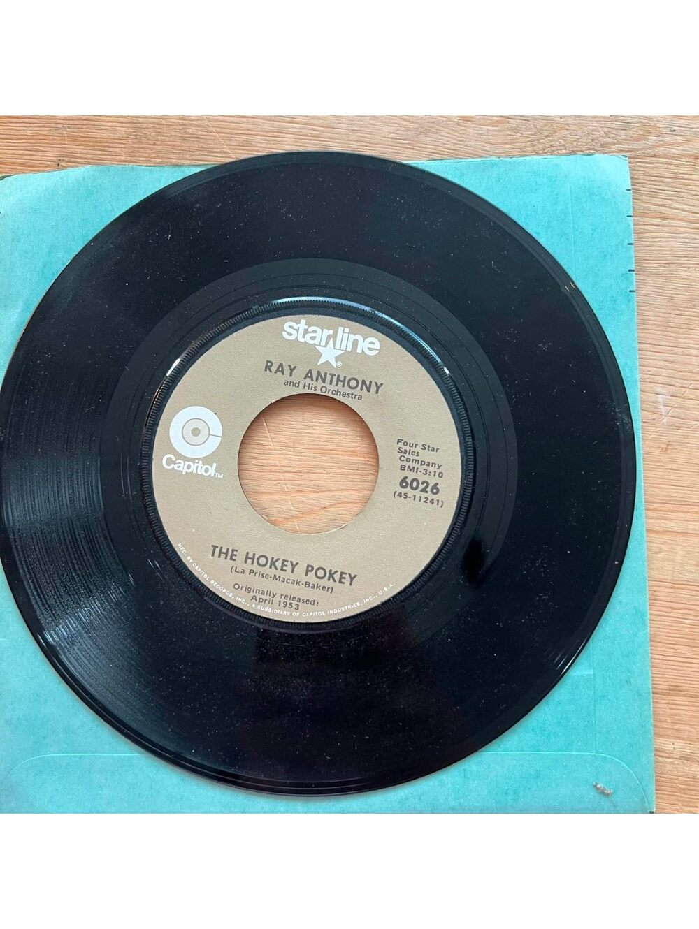 Ray Anthony - The Hokey Pokey/The Bunny Hop 45rpm VG+ R90
